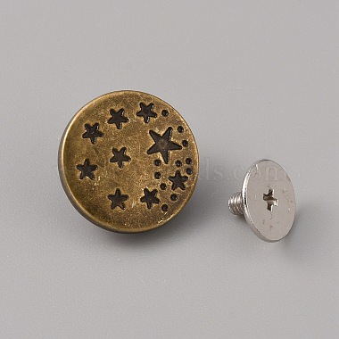 ジーンズ用の亜鉛合金の拡張可能で取り外し可能なボタンピン(FIND-WH0034-92AB-02)-2