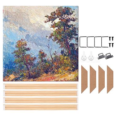 Kit de cadre de toile en bois massif bricolage(DIY-BC0003-11B)-3