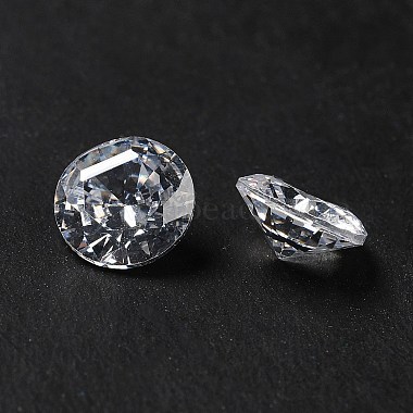 7mm Clear Diamond Cubic Zirconia Cabochons