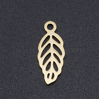 Golden Leaf Stainless Steel Charms