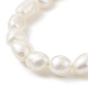 Natural Baroque Pearl Beaded Necklace & Bracelet with 304 Stainless Steel Paperclip Chains(SJEW-JS01262)-7