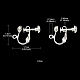 Rack Plated Brass Screw Clip-on Earring Findings(KK-YW0001-10S)-3