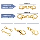 PandaHall Elite 160Pcs 2 Style Zinc Alloy/Stainless Steel Lobster Claw Clasps(FIND-PH0004-16)-6