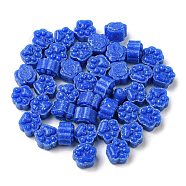 Paw Print Sealing Wax Particles, for Retro Seal Stamp, Medium Blue, 9.5x8.5x6mm(SCRA-PW0012-02A-12)