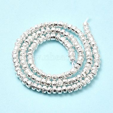 Electroplated Natural Lava Rock Beads Strands(G-G984-14S)-3