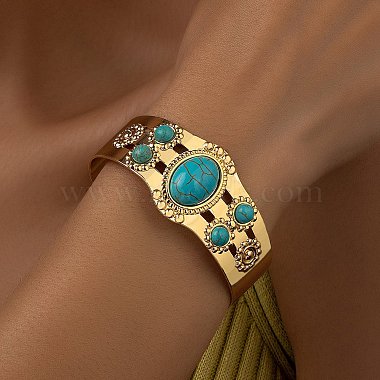 Turquoise Resin Cuff Bangles
