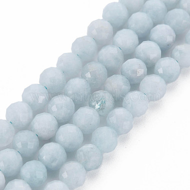 Nat&uuml;rliche Aquamarin Perlen Str&auml;nge(G-Q951-01-6mm)-1