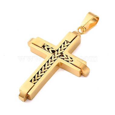 Easter 304 Stainless Steel Pendants(STAS-E527-01G)-2