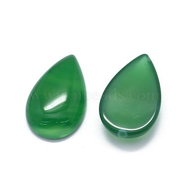 Natürliche grüne Onyx-Achat-Cabochons(G-O175-28)-2