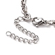 304 bracelet chaîne forçat en acier inoxydable pour homme femme(BJEW-E031-01P-07)-3