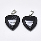 Natural Banded Agate/Striped Agate Pendants(G-T122-24D)-2