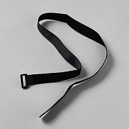 Reusable Fibre Cable Ties, with Self-Adhesive, for Earbud Headphones Phones Wire Wrap Management, Black, 830x32x5mm(FIND-WH20003-77B)