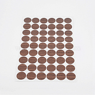 PVC Stickers, Screw Hole Covered Stickers, Round, Coconut Brown, 200x133x0.4mm, Stickers: 20mm, 54pcs/sheet(FIND-WH0053-19A-01)
