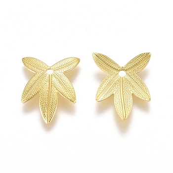 Autumn Theme Brass Filigree Pendants, Maple Leaf Charms, Raw(Unplated), 14.5x11x1mm, Hole: 1.4mm