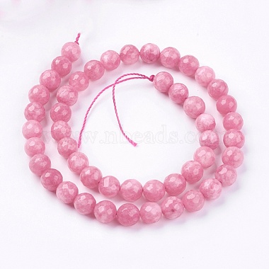 Natural White Jade Bead Strands(G-R166-8mm-25)-2