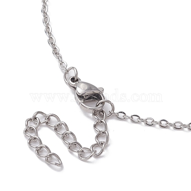 Natural Carnelian Interchangeable Holder Pendant Necklace for Women(NJEW-JN04631-02)-5