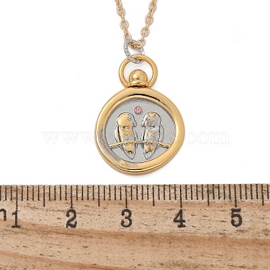 Brass Twelve Constellations Tarot Pendant Necklaces(NJEW-Q006-01E-G)-3