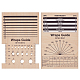 1 Set Rectangle Wooden Wooden Knitting Needle Gauge & Yarn Wrap Guide Board(DIY-BC0006-96)-1