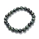 Bracelets de perles extensibles en jaspe kambaba naturel(G-A185-01V)-1