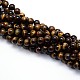 Natural Grade AB Tiger Eye Round Beads Strands(G-O047-02-6mm)-1