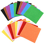 10Pcs 10 Colors Bon-woven Felt Fabric, DIY Crafts, Square, Mixed Color, 101x101x1mm, 1pc/color(DIY-WH20048-053)