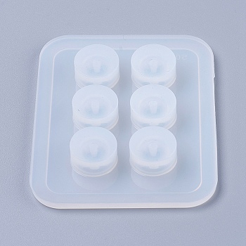 Bead Silicone Molds, Resin Casting Molds, For UV Resin, Epoxy Resin Jewelry Making, Abacus, White, 7.2x5.9x1cm, Inner: 12mm