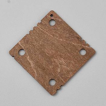 Wooden Blocking Boards, Knitting & Crochet Tools, Square, Coconut Brown, 46x46x2mm