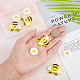 10Pcs 2 Style Food Grade Eco-Friendly Silicone Beads(SIL-SC0001-08)-3