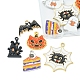 12Pcs 6 Style Halloween Theme Alloy Enamel Pendants(ENAM-FS0001-46)-3