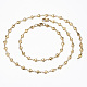 304 ensembles de bijoux de chaîne de lien de coeur d'acier inoxydable(SJEW-H103-A-01G)-1