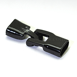 Alloy Snap Lock Clasps, for Bracelet Making Findings, Electrophoresis Black, 34mm(FIND-WH0111-171)