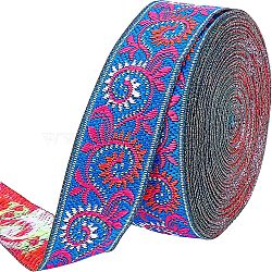 Polyester Grosgrain Ribbon, Single Face, Purple, 1 inch(25mm), 7m/roll(OCOR-WH0063-25A)
