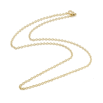 Vacuum Plating 304 Stainless Steel Rolo Chains Necklace for Women, Golden, 17.83 inch(45.3cm)