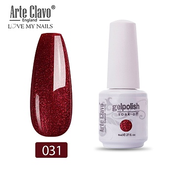 8ml Special Nail Gel, for Nail Art Stamping Print, Varnish Manicure Starter Kit, Dark Red, Bottle: 25x66mm