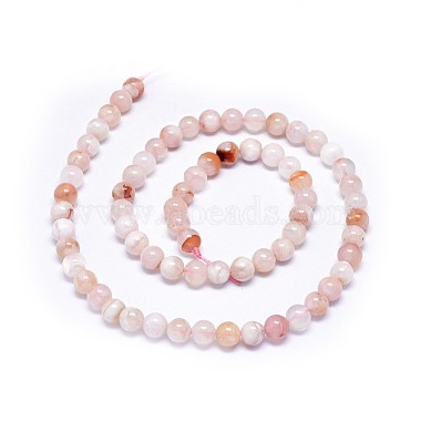 Natural Cherry Blossom Agate Beads Strands(G-I249-B01-01)-2
