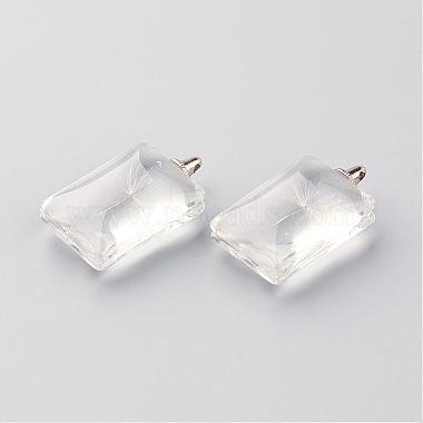 Rectangle Alloy Glass Pendants(GLAA-Q047-18x25-01P)-2