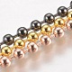 Нержавеющая сталь мяч цепи ожерелье материалы(MAK-L019-01E-M)-1