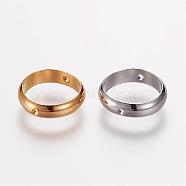 Brass Bead Frames, Ring, Mixed Color, 12x3mm, Hole: 0.5mm(KK-F695-02)