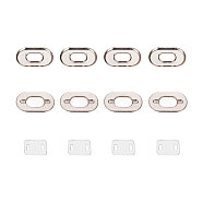 NBEADS Iron Purse Twist Turn Lock Sets, Platinum, 4.2x6.7cm, 10sets/box(IFIN-NB0001-03)