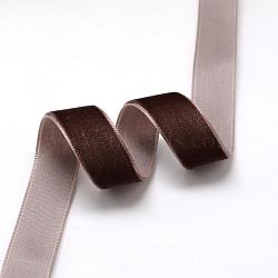 5/8 inch Single Face Velvet Ribbon, Coconut Brown, 5/8 inch(15.9mm), about 25yards/roll(22.86m/roll)(OCOR-R019-15.9mm-208)