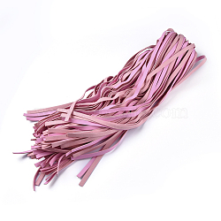 Imitation Leather Cord, Pink, 10x1.5mm, about 1.09 yards(1m)/strand(LC-R005-13)