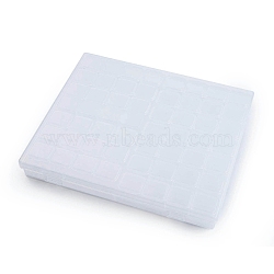 Rectangle Polypropylene(PP) Bead Storage Containers, with Hinged Lid and 56 Grids, Each Row Has 4 Grids, for Jewelry Small Accessories, Colorful, 21x18x2.6cm(CON-N012-12B)