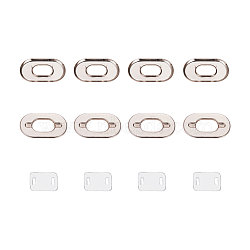 NBEADS Iron Purse Twist Turn Lock Sets, Platinum, 4.2x6.7cm, 10sets/box(IFIN-NB0001-03)