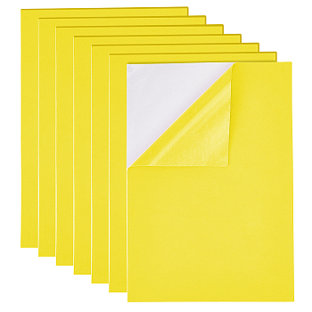 Sponge EVA Sheet Foam Paper Sets, With Adhesive Back, Antiskid, Rectangle, Yellow, 30x21x0.1cm
