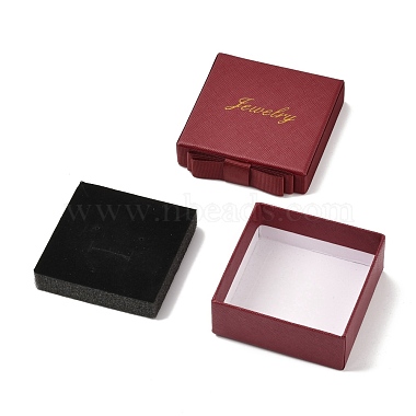 Square & Word Jewelry Cardboard Jewelry Boxes(CBOX-C015-01B-01)-4