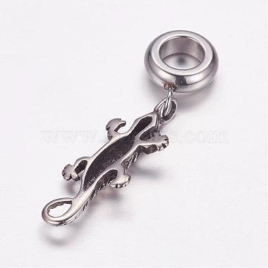 304 Stainless Steel European Dangle Charms(OPDL-G005-08AS)-2
