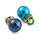 (vente de clôture défectueuse : teinte en anneau) breloques en plastique abs avec perles d'imitation(KY-XCP0001-25)-2