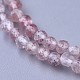 fraise naturelle colliers de perles de quartz(NJEW-K114-A-A14)-2