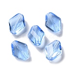 K9 Glass, Imitation Austrian Crystal Beads, Faceted, Rhombus, Cornflower Blue, 10x8x4mm, Hole: 1.4mm(GLAA-R001-01B)