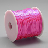 Nylon Thread, Rattail Satin Cord, Light Coral, about 1mm, about 76.55 yards(70m)/roll(NWIR-Q010A-F106)